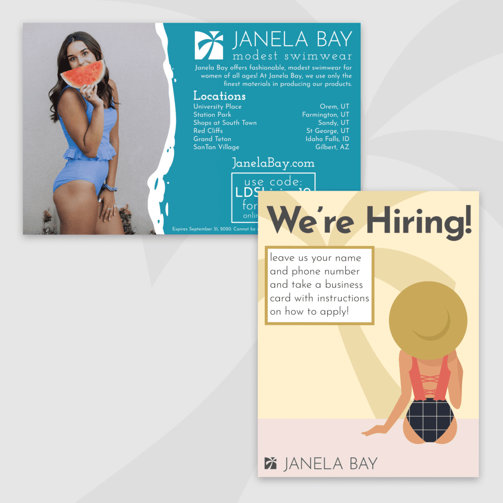 Janela Bay branding and print advertising design