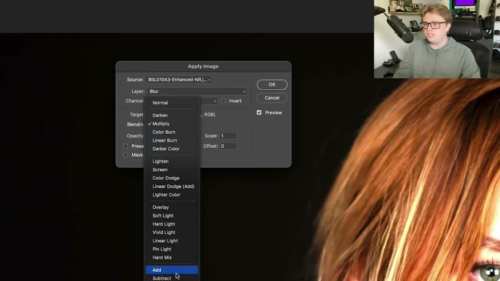 Photoshop frequency separation layers for texture and color retouching