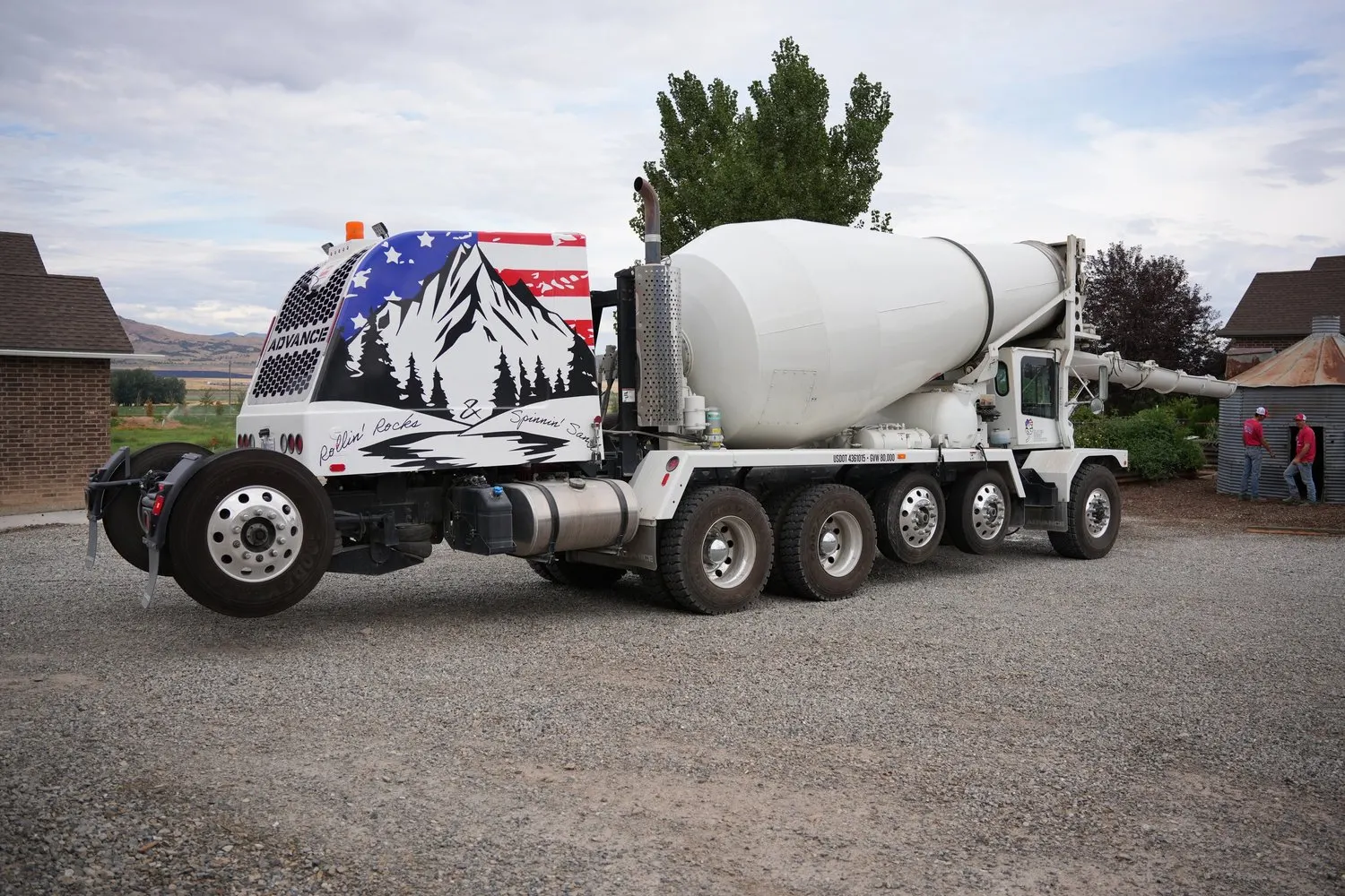 Concrete pour supplied by Clover Creek Ready Mix in central Utah